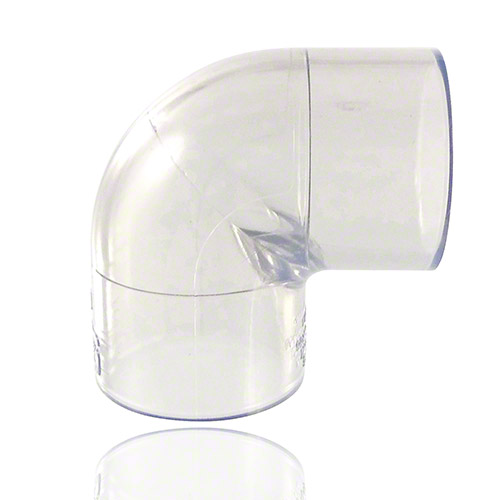 PVC U Transparent Winkel 90&deg; in Zoll Abmessung